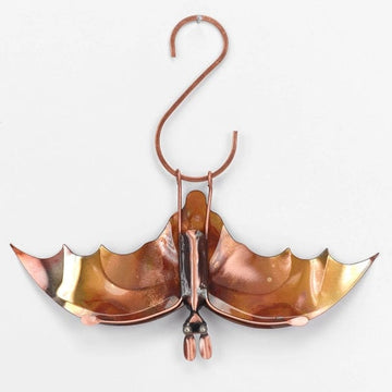 Faire: Haw Creek Forge Garden Stake Copper Bat Open Winged